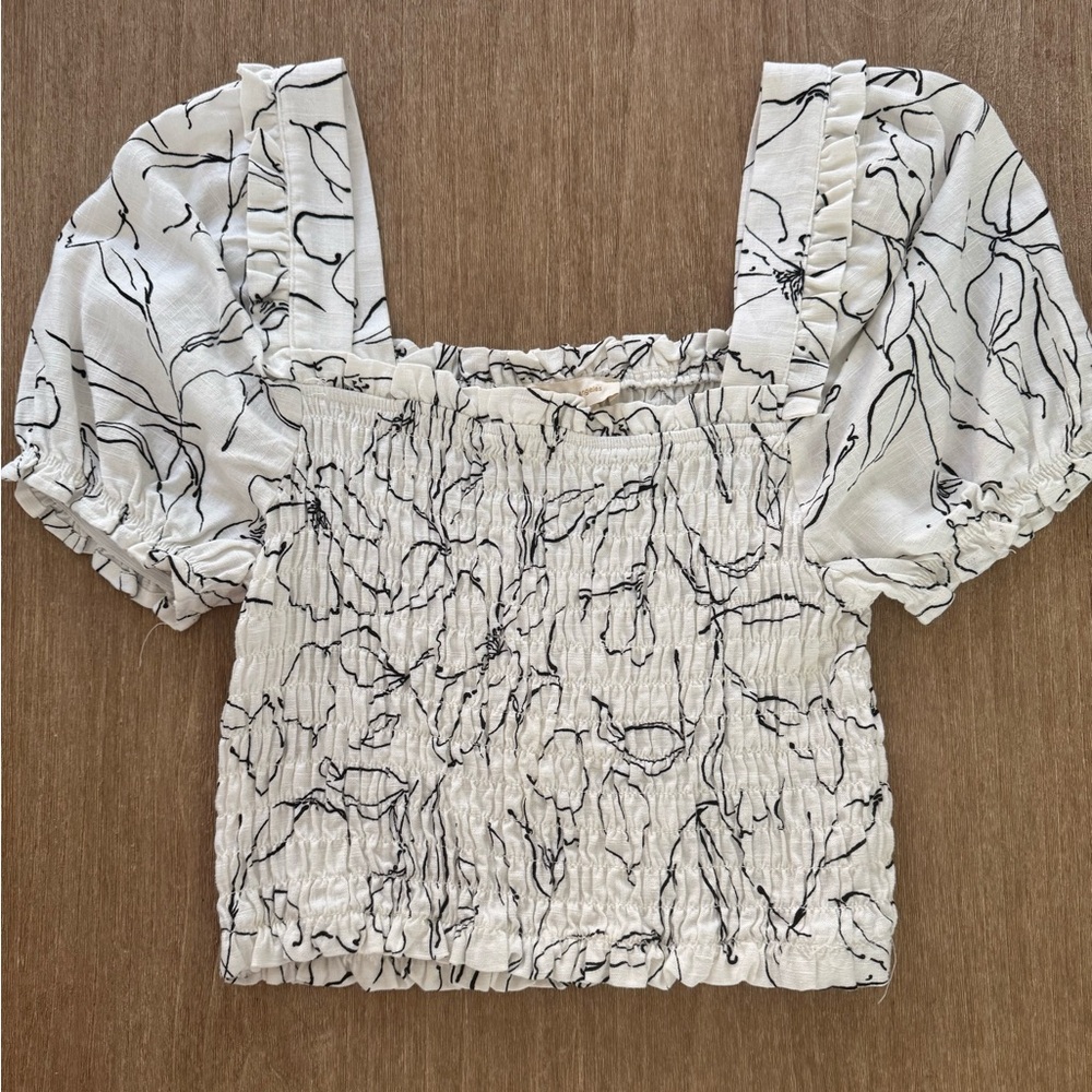 Monteau Los Angelos Linen Blouse